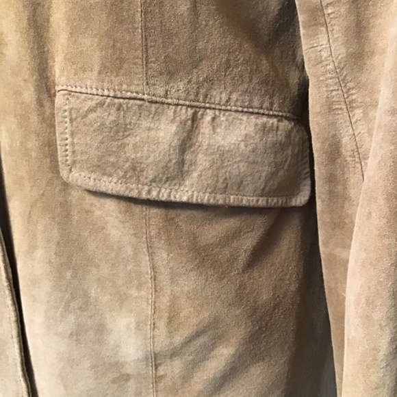 Genuine Suede C’est City tan blazer size 10 - Picture 3 of 6